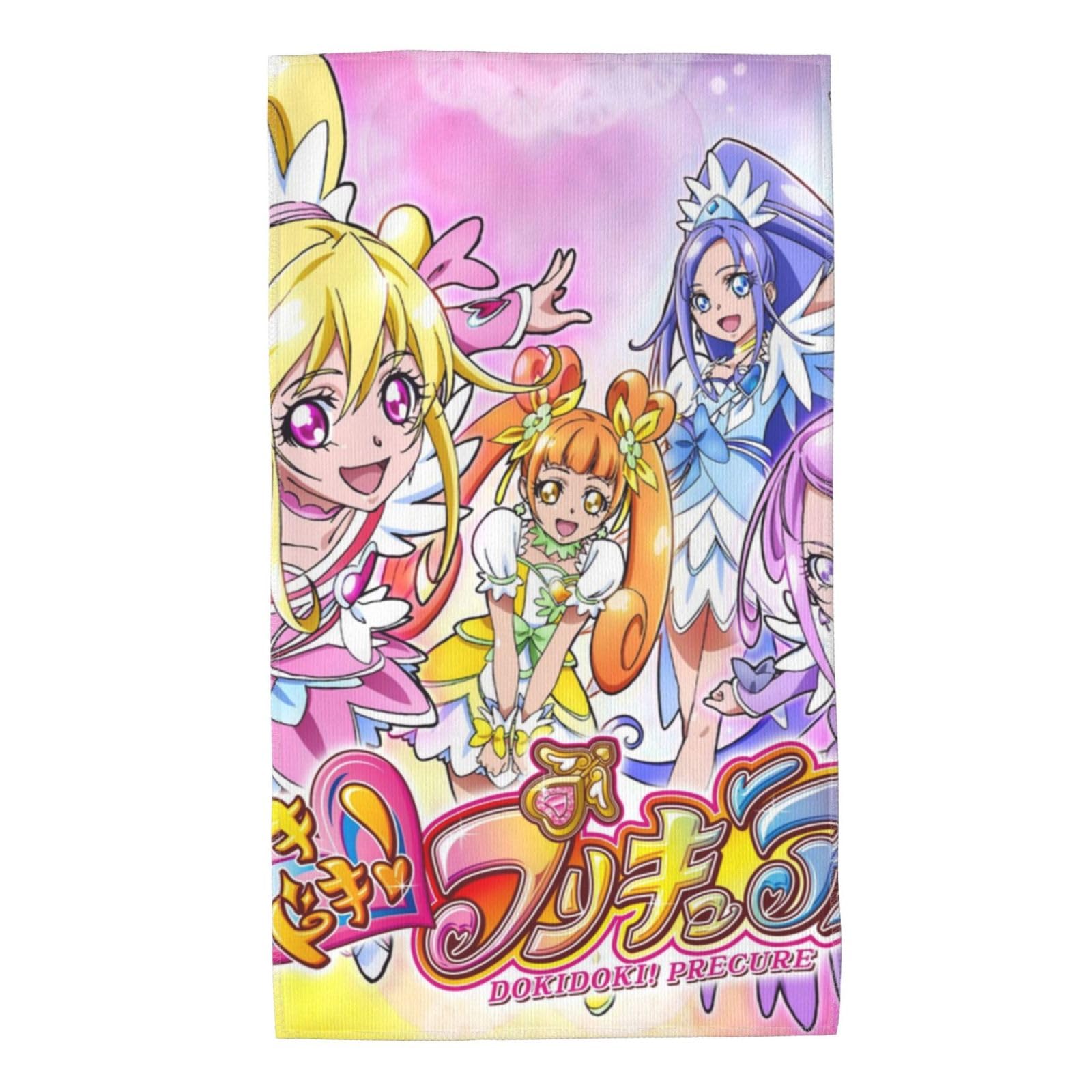 Amazon｜ドキドキ！プリキュア 1 フェイスタオル多機能 快適で柔らかい
